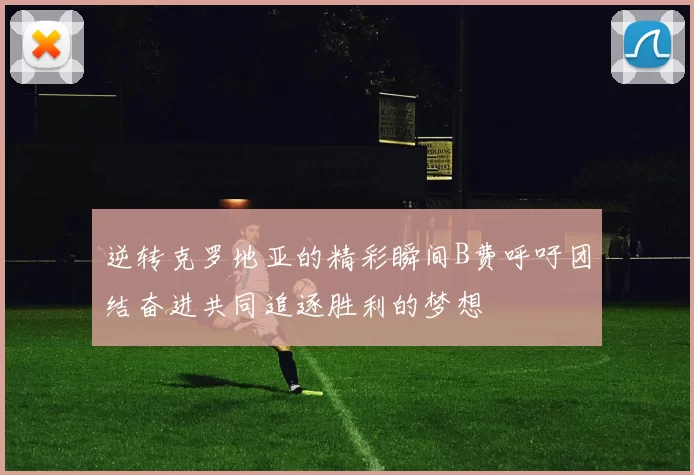 逆转克罗地亚的精彩瞬间B费呼吁团结奋进共同追逐胜利的梦想