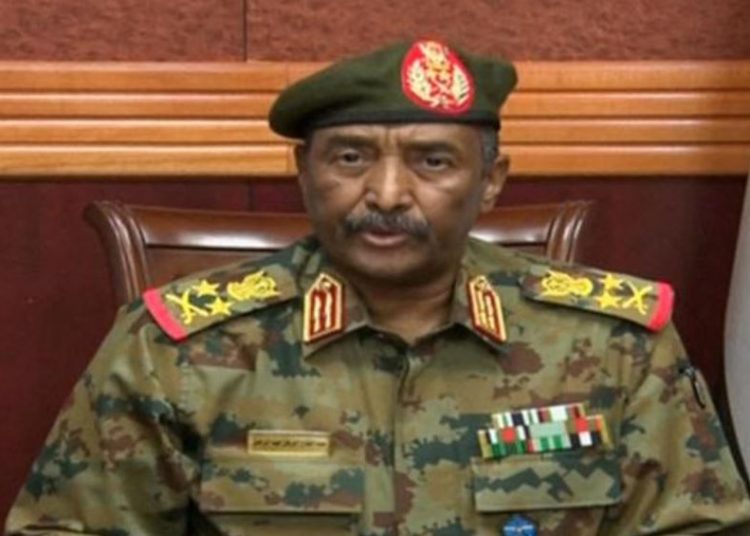 اطلالة البرهان أمام وسائل الاعلام