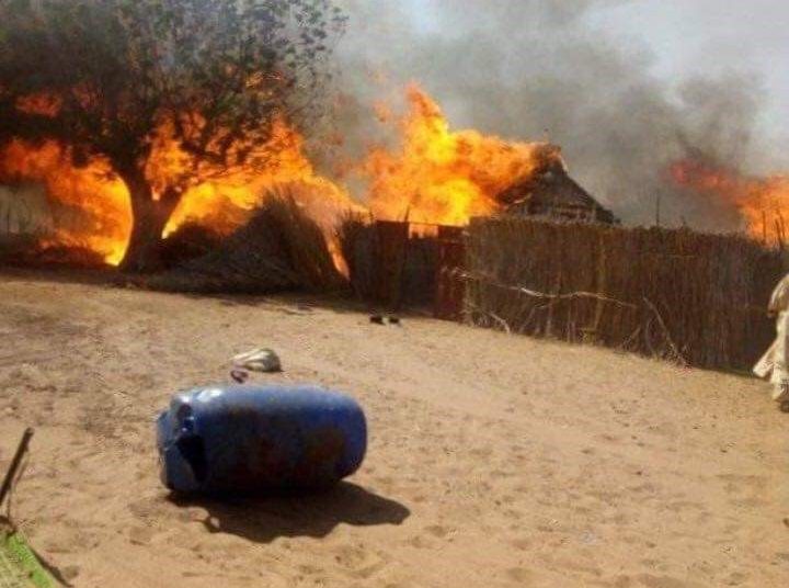 حريق في شمال دارفور  يودي بحياة طفلين وإصابة آخرين بجراح