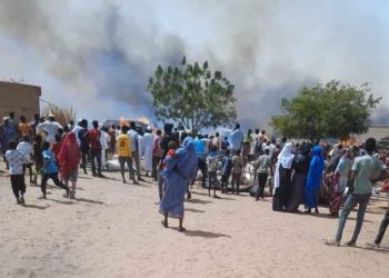 حريق بمعسكر النعيم بالضعين يحدث خسائر مادية ووفاة طفلة