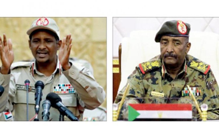 البرهان يستعد لتنحية حميدتي بإجماع الأحزاب السياسية والشعب السوداني