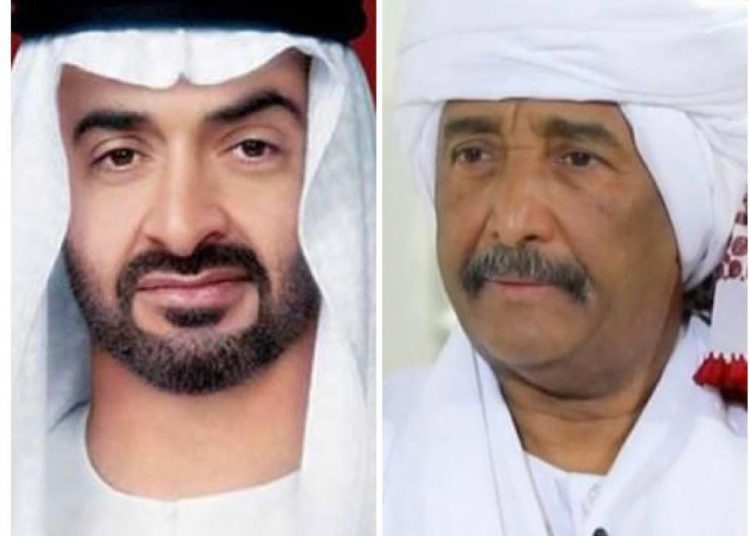البرهان يتلقى إتصالا هاتفياً من ولي عهد أبوظبي