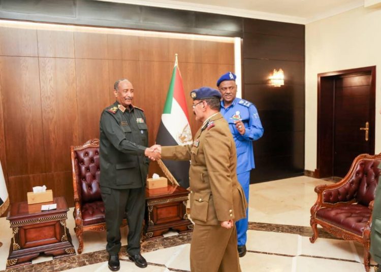 الاجتماع بين البرهان و وزير الداخلية اليمني