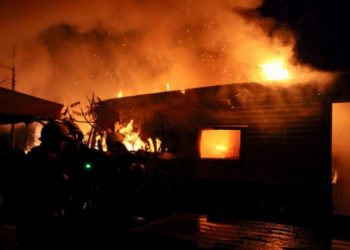 اندلاع حريق بمعسكر بمحلية بليل