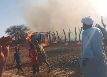 نيران من باطن الأرض تلتهم قرية بدارفور