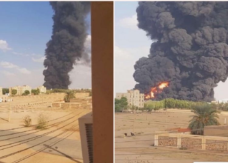 السودان.. طيران الجيش يقصف مصفاة الجيلي النفطية ويدمرها بالكامل